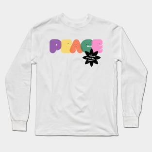 Sending Positive Vibes: Peace Long Sleeve T-Shirt